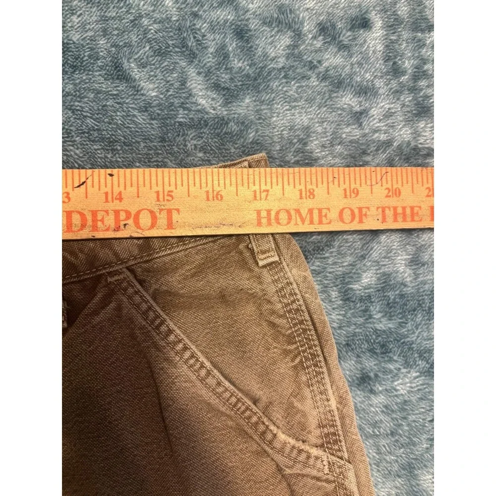 Carhartt FR Jeans 36x34 Actual 35x31 Original Fit Khaki Tan Distressed CAT 2